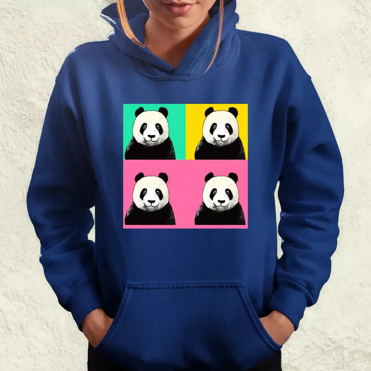 Pop art pandák v1 női pulóver