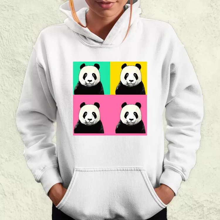 Pop art pandák v1 női pulóver
