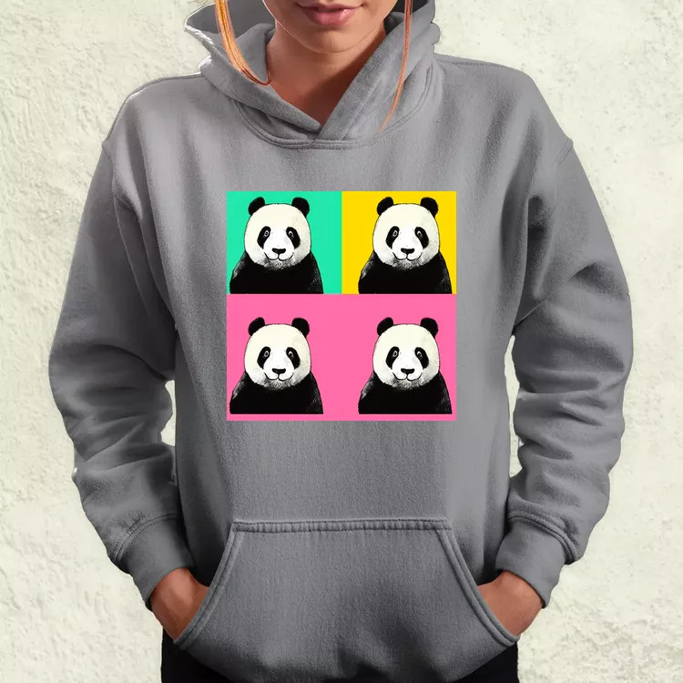 Pop art pandák v1 női pulóver