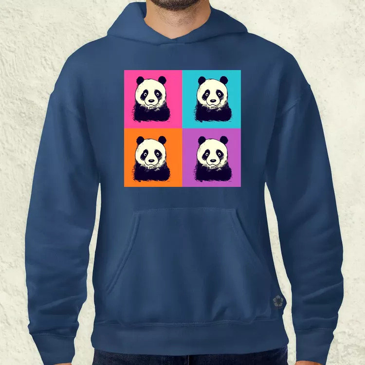 Pop art pandák v3 férfi pulóver