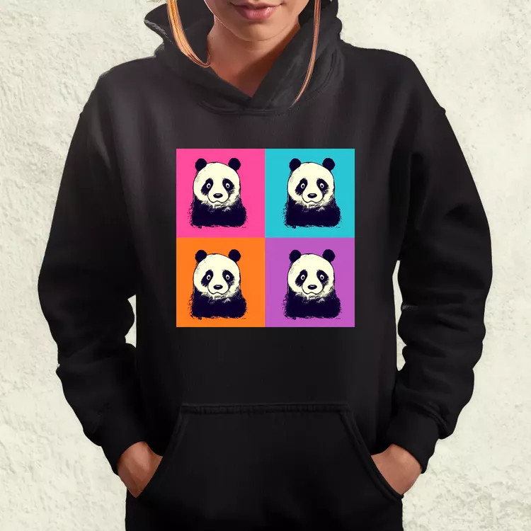 Pop art pandák v3 női pulóver