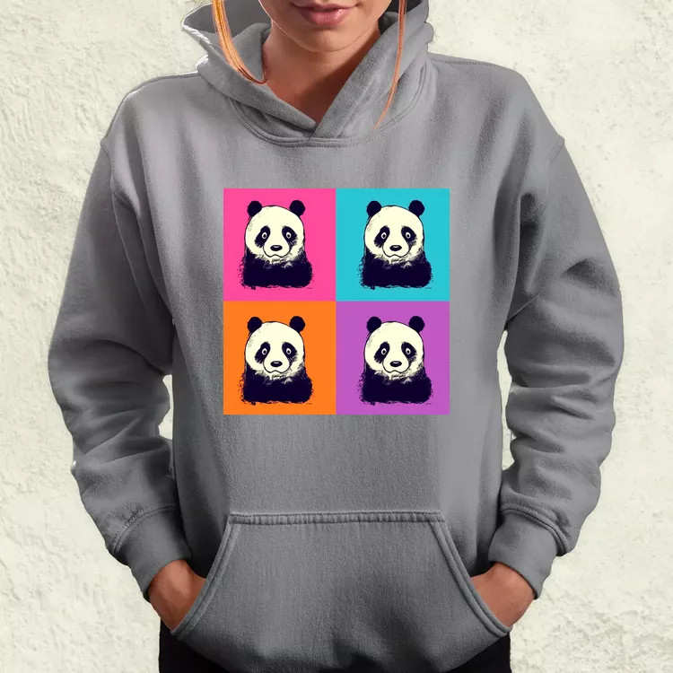 Pop art pandák v3 női pulóver