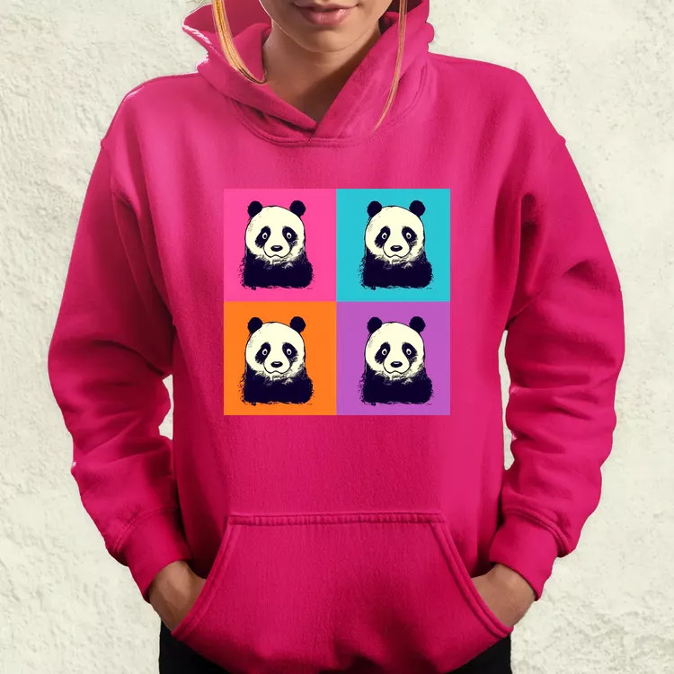 Pop art pandák v3 női pulóver