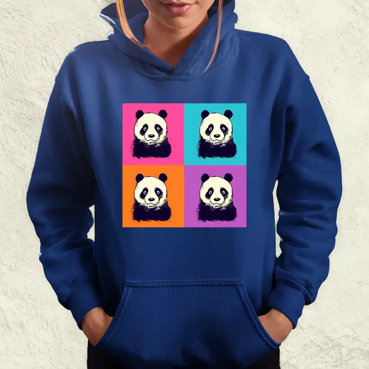 Pop art pandák v3 női pulóver