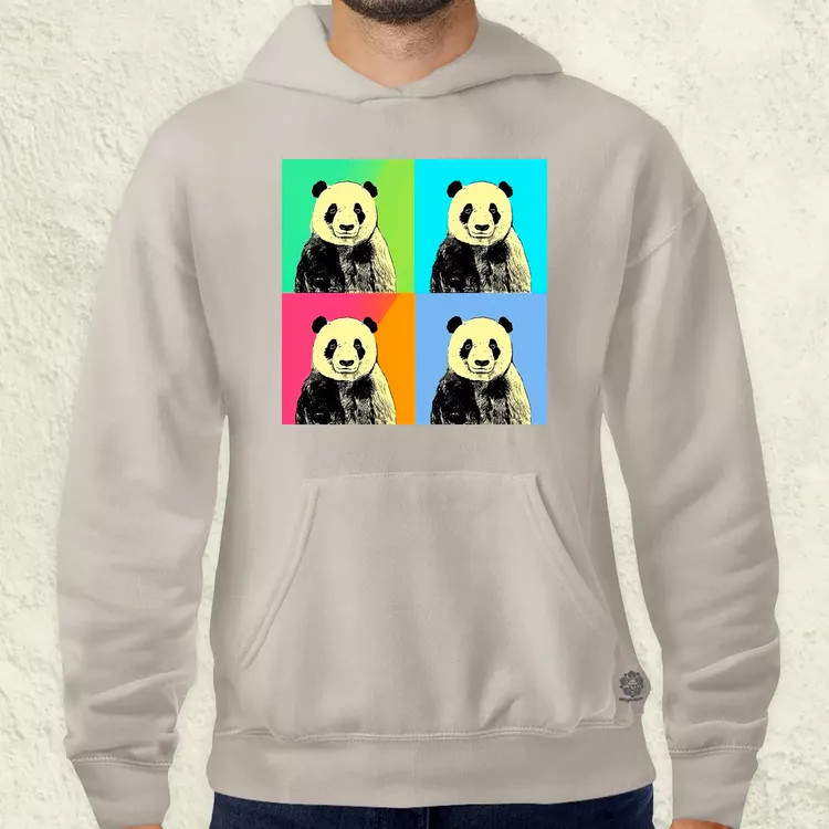 Pop art pandák v4 férfi pulóver
