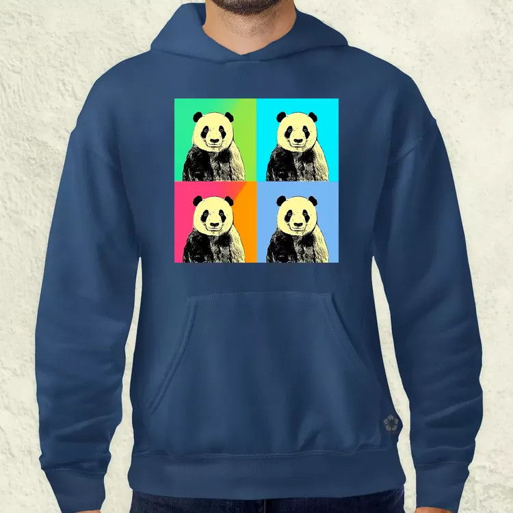 Pop art pandák v4 férfi pulóver
