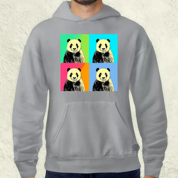 Pop art pandák v4 férfi pulóver