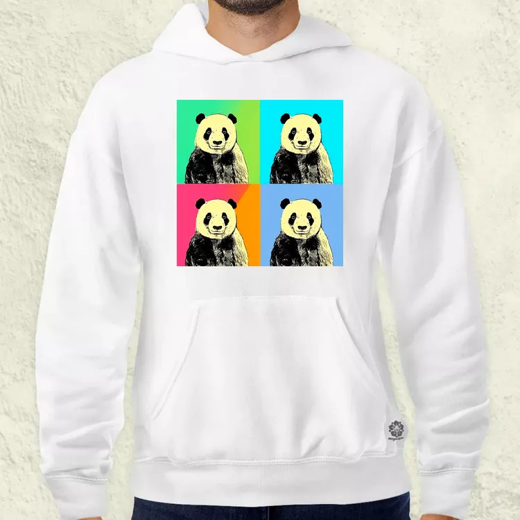 Pop art pandák v4 férfi pulóver