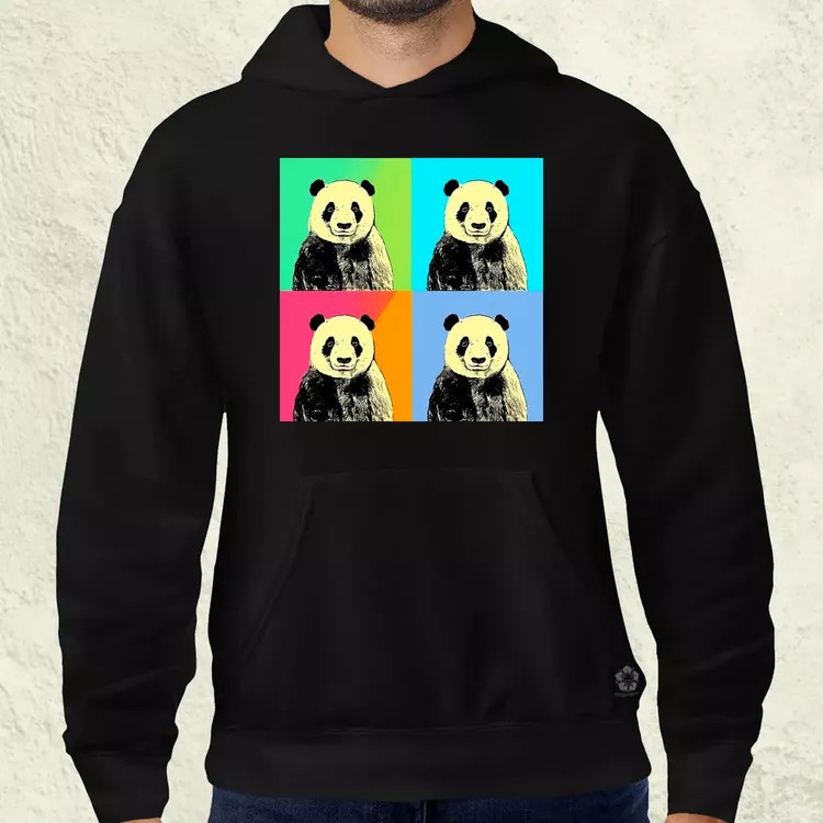 Pop art pandák v4 férfi pulóver