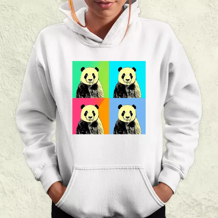 Pop art pandák v4 női pulóver