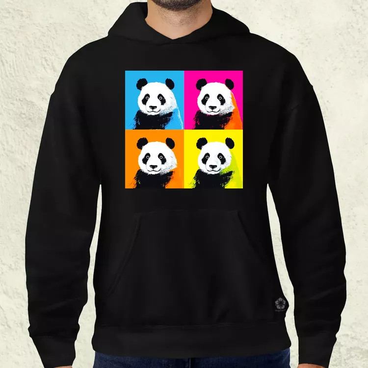 Pop art pandák v5 férfi pulóver