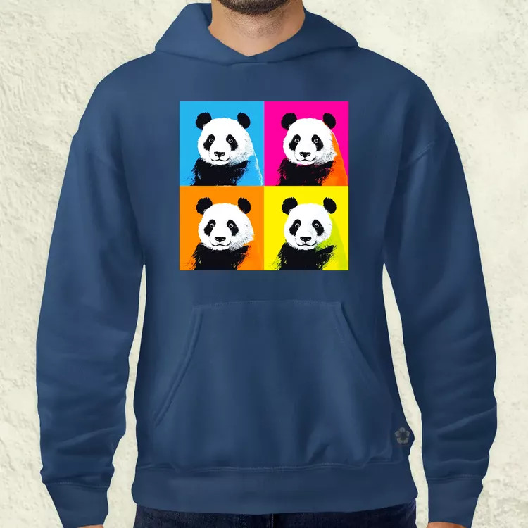 Pop art pandák v5 férfi pulóver
