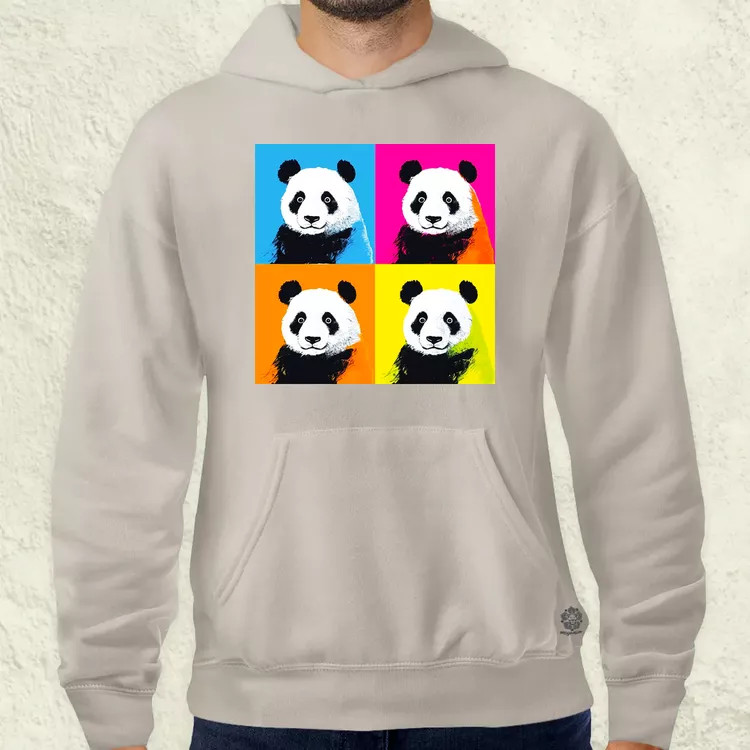 Pop art pandák v5 férfi pulóver