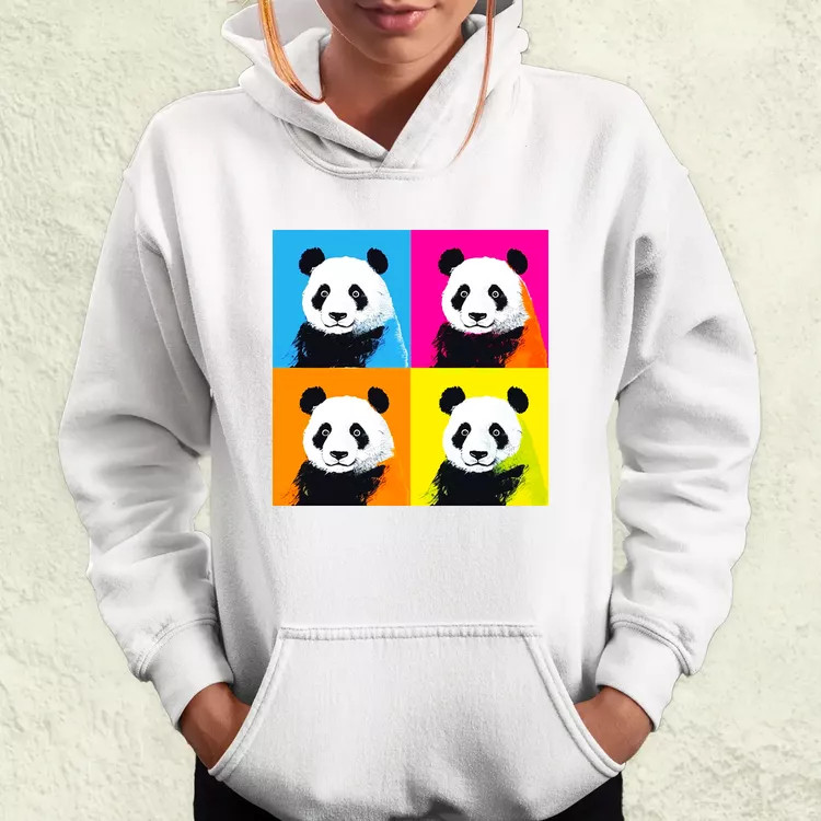 Pop art pandák v5 női pulóver
