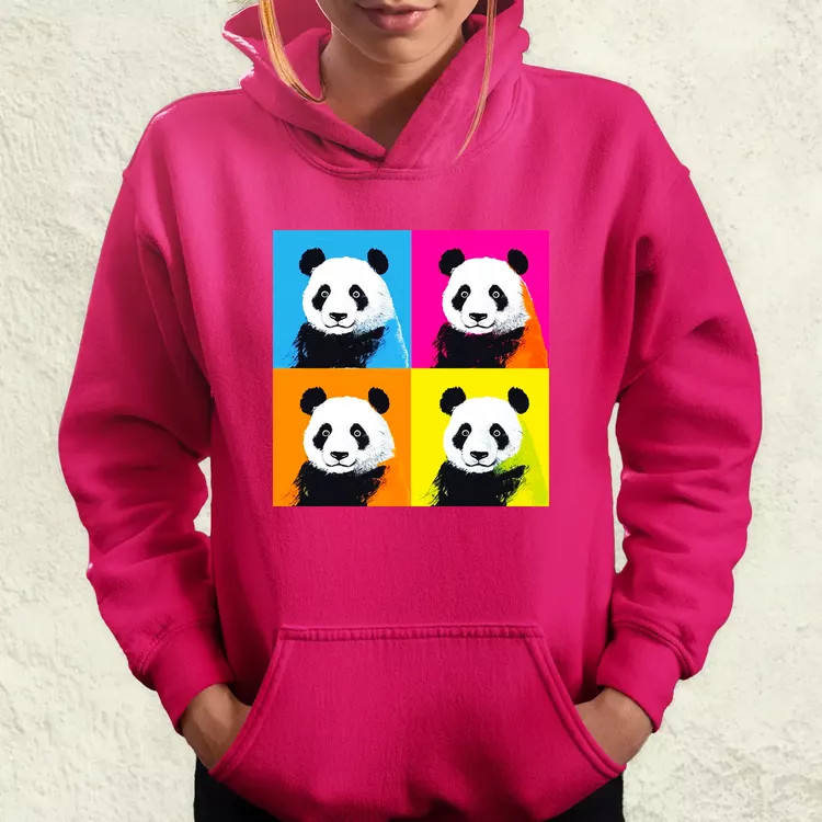 Pop art pandák v5 női pulóver
