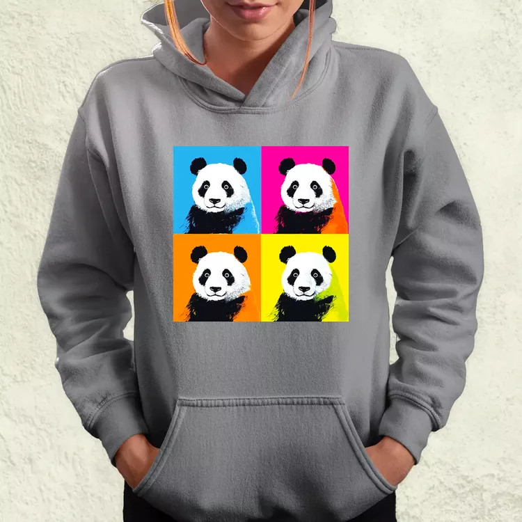 Pop art pandák v5 női pulóver