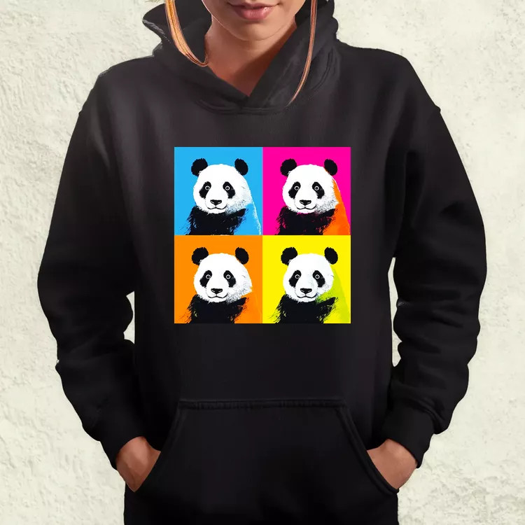 Pop art pandák v5 női pulóver