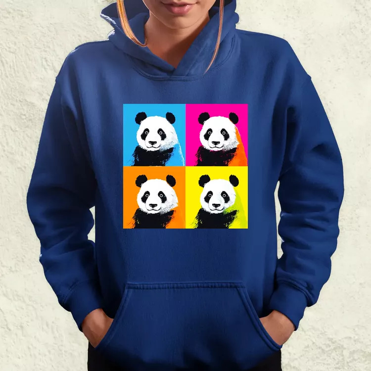 Pop art pandák v5 női pulóver