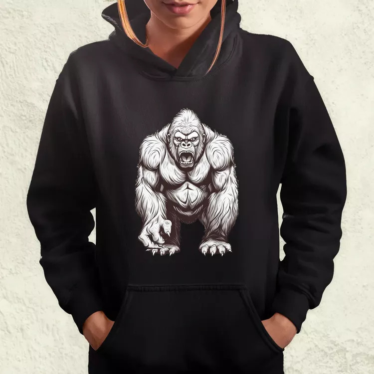 Rajz gorilla v1 női pulóver