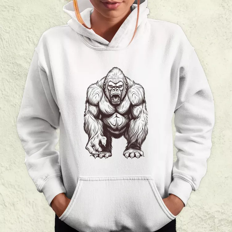 Rajz gorilla v1 női pulóver