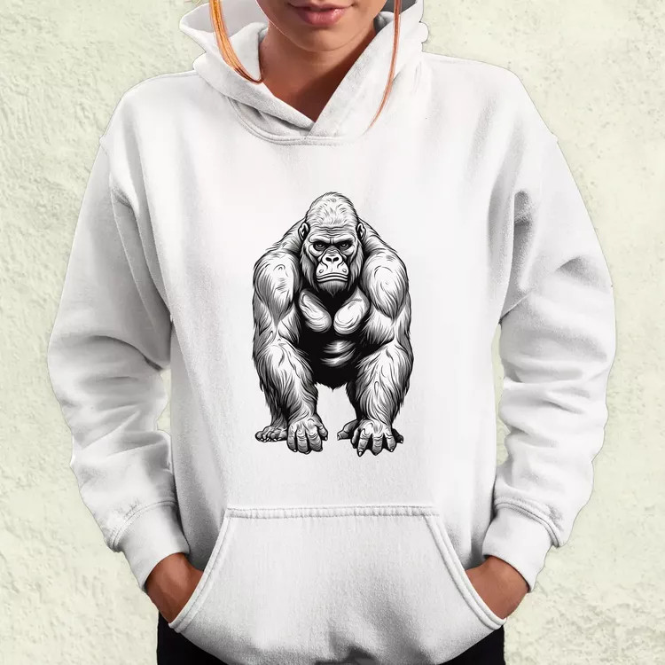 Rajz gorilla v2 női pulóver