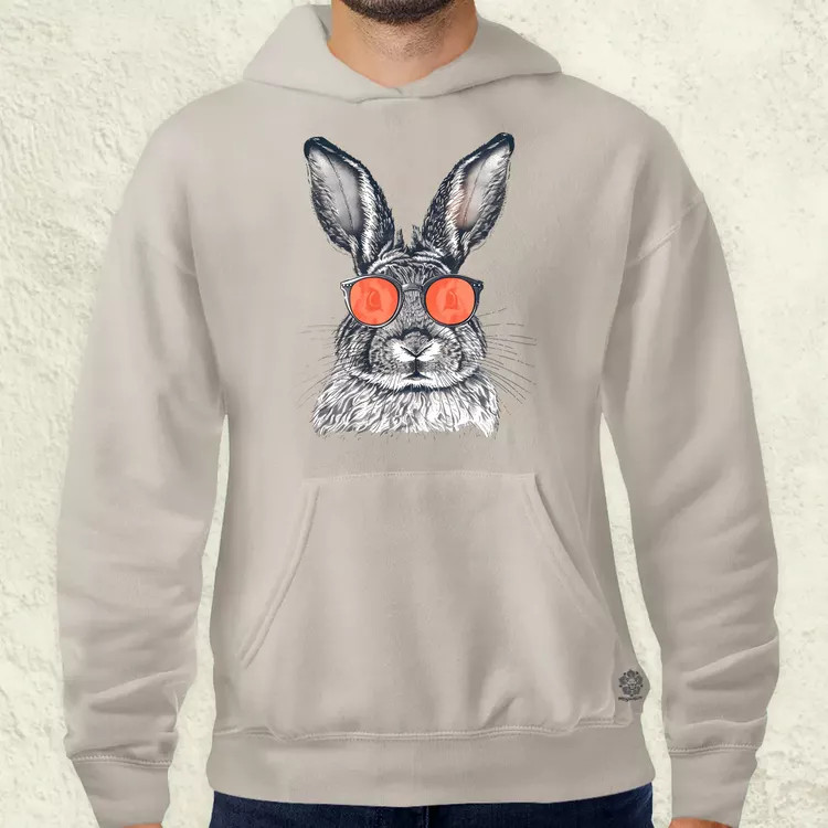 Retró nyuszi v2 férfi pulóver