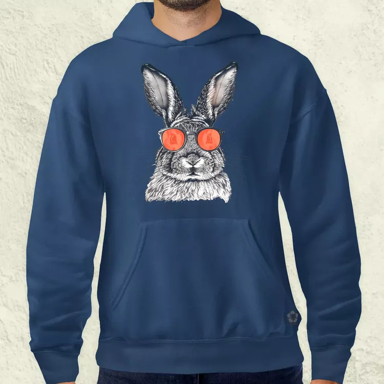 Retró nyuszi v2 férfi pulóver