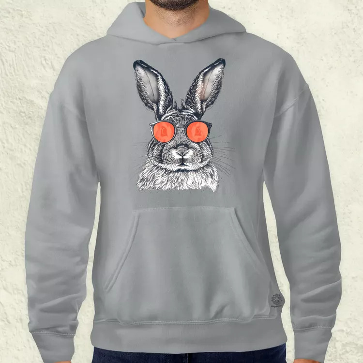 Retró nyuszi v2 férfi pulóver