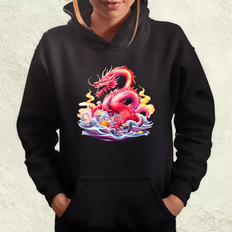 Színes vintage sárkány tetoválás v2 női pulóver