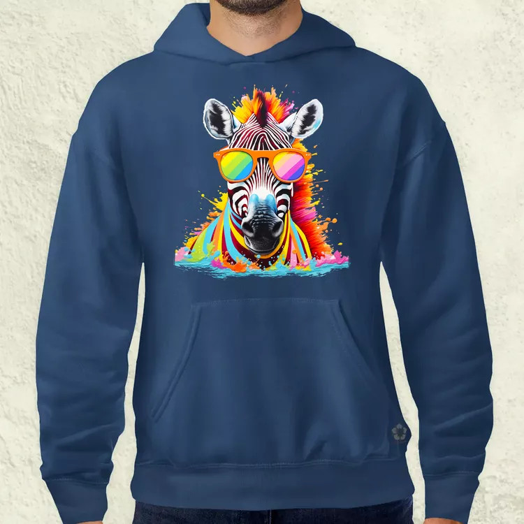 Szivárvány zebra férfi pulóver