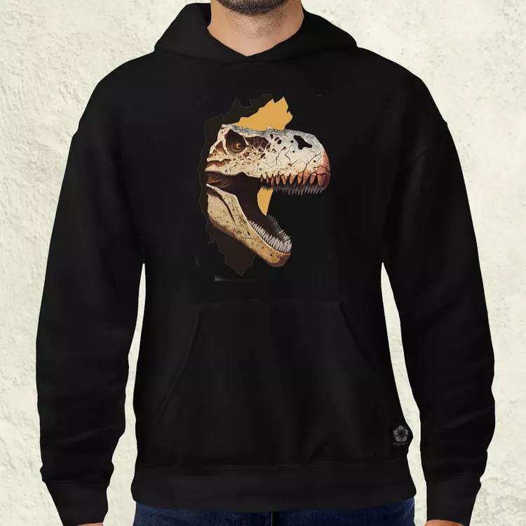 T-rex portré v2 férfi pulóver