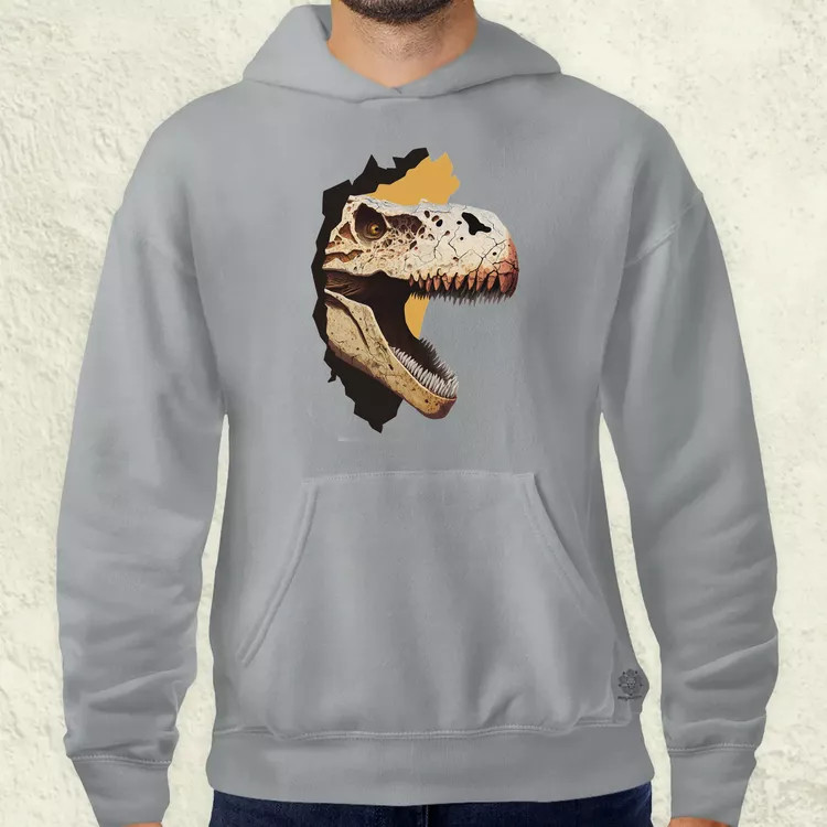 T-rex portré v2 férfi pulóver