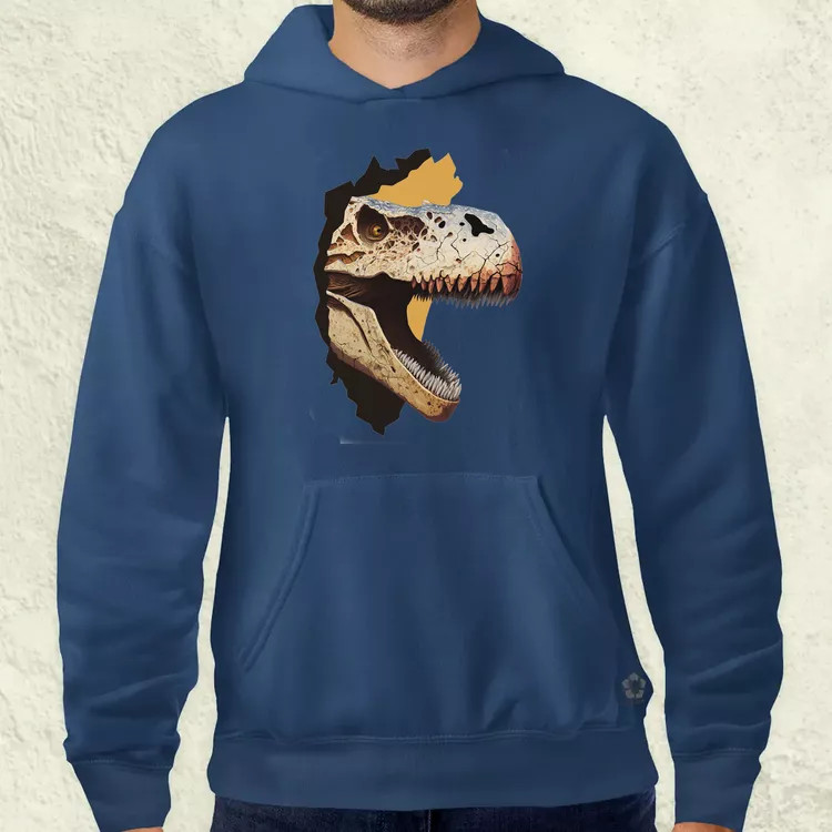T-rex portré v2 férfi pulóver