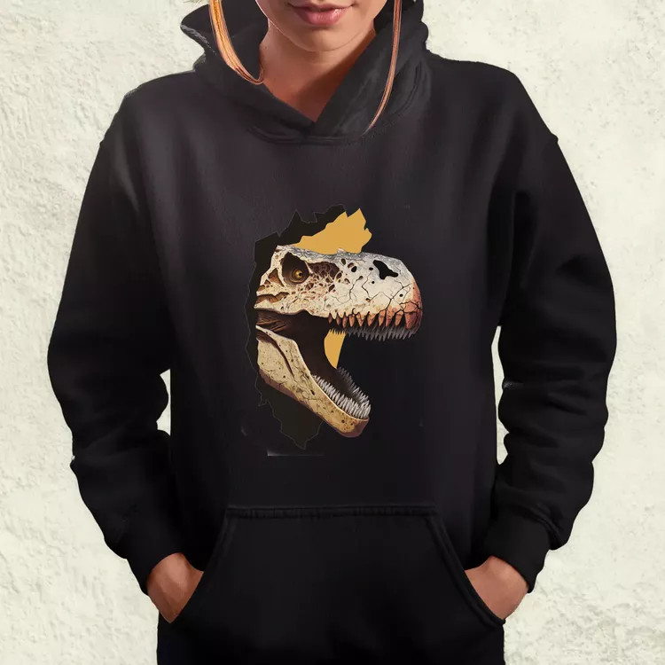 T-rex portré v2 női pulóver