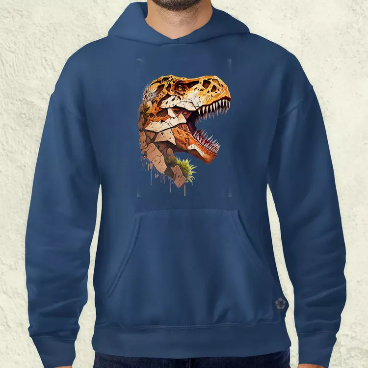 T-rex portré v3 férfi pulóver