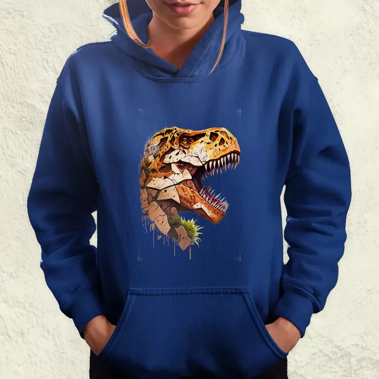 T-rex portré v3 női pulóver