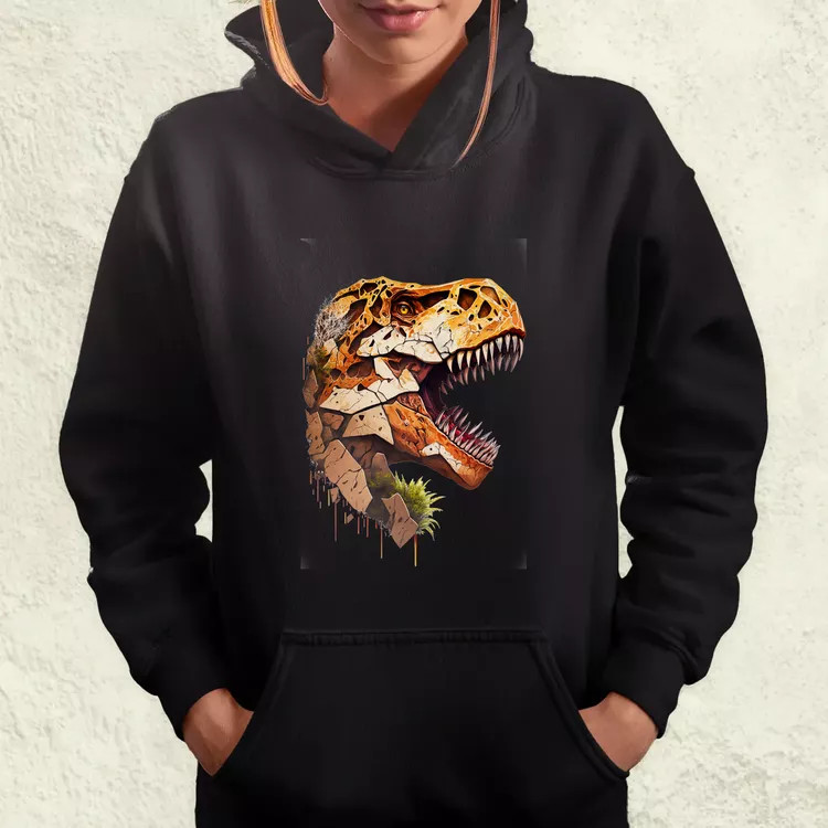 T-rex portré v3 női pulóver