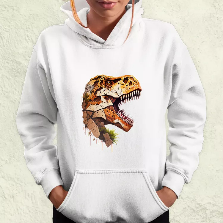 T-rex portré v3 női pulóver