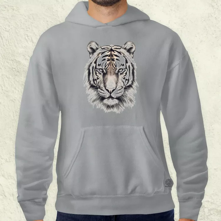 Tigris portré férfi pulóver