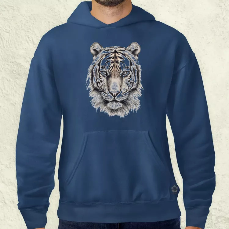 Tigris portré férfi pulóver