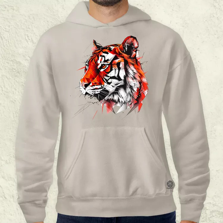Tigris rajz férfi pulóver