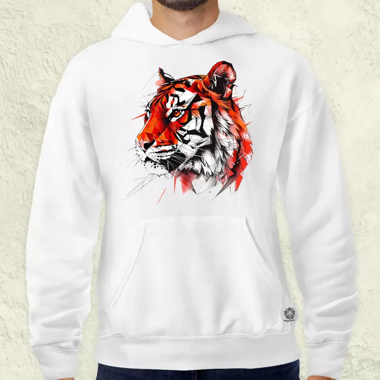 Tigris rajz férfi pulóver