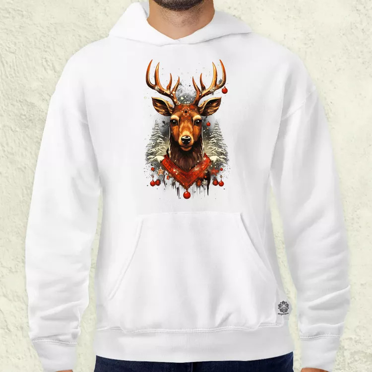 XMAS rénszarvas v1 férfi pulóver