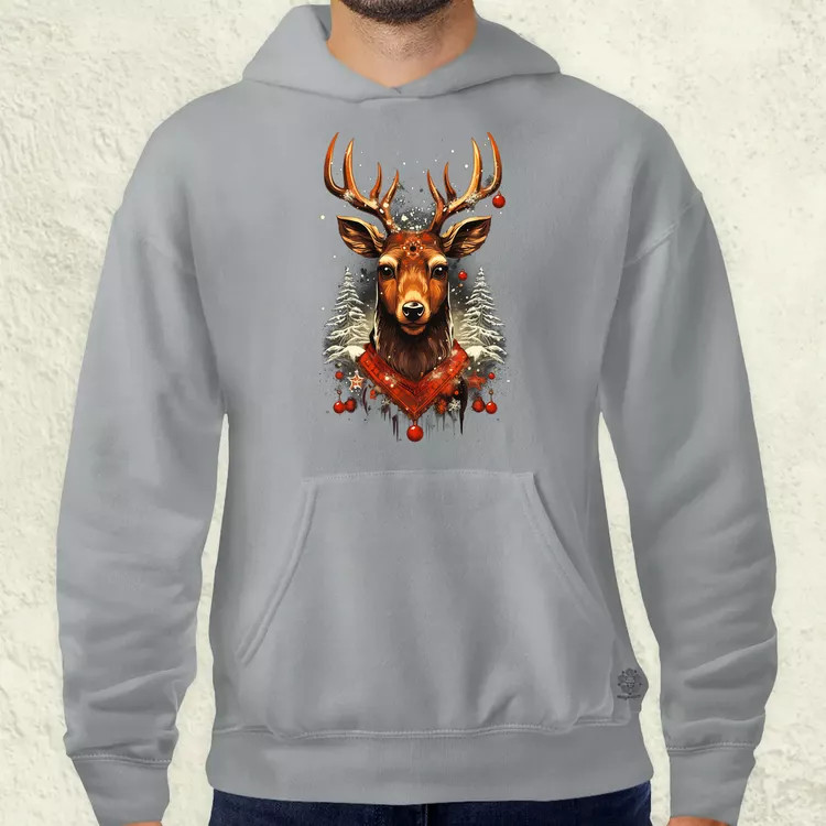 XMAS rénszarvas v1 férfi pulóver