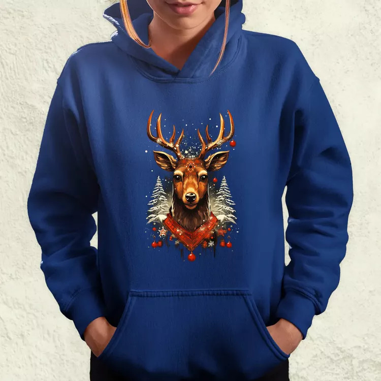 XMAS rénszarvas v1 női pulóver