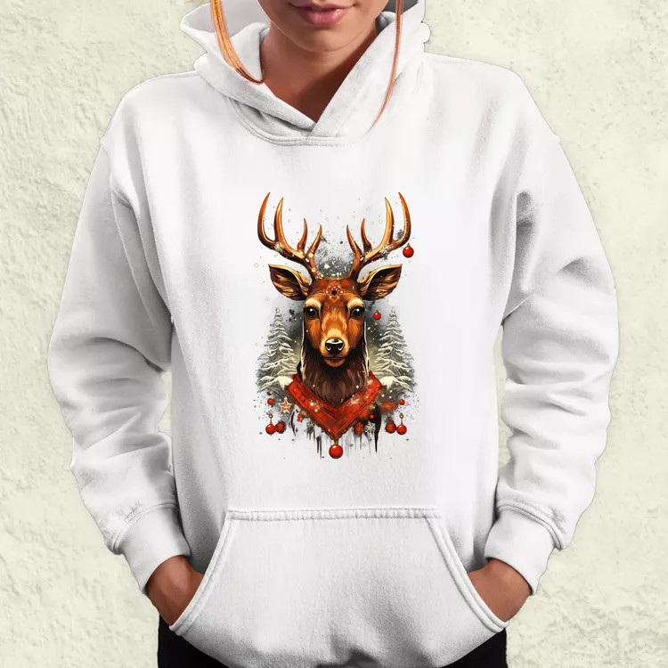 XMAS rénszarvas v1 női pulóver