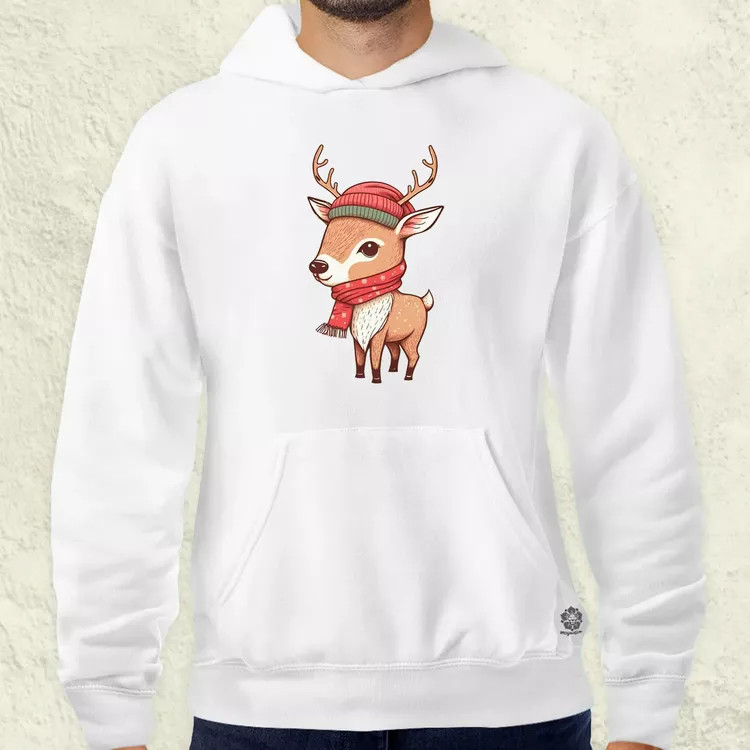 Xmas Szarvas v1 férfi pulóver