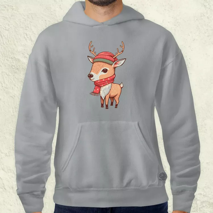 Xmas Szarvas v1 férfi pulóver