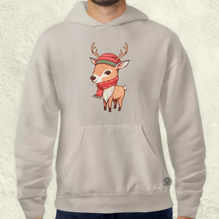 Xmas Szarvas v1 férfi pulóver