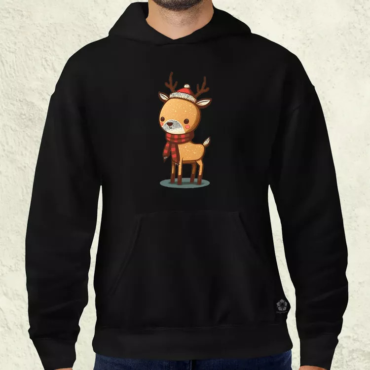 Xmas Szarvas v2 férfi pulóver